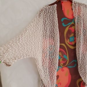 Chiffon unique throw on with anet.